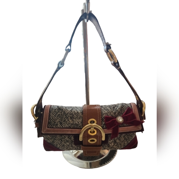 Coach Handbags - RARE Limited Edition Coach Soho Tweed Ribbon Shoulder Bag